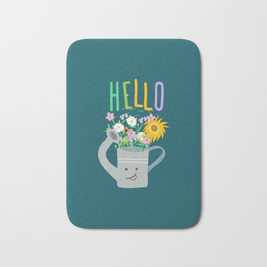 Happy Day- Watering Can Bath Mat