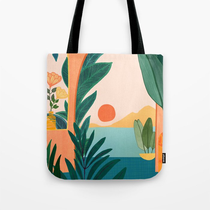 Tropical clearance tote bag