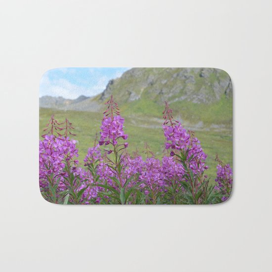 Hatcher Pass Fireweed Bath Mat