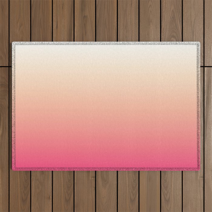 PEACH PINK OMBRE Outdoor Rug