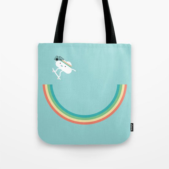 Skateboarding cloud Tote Bag