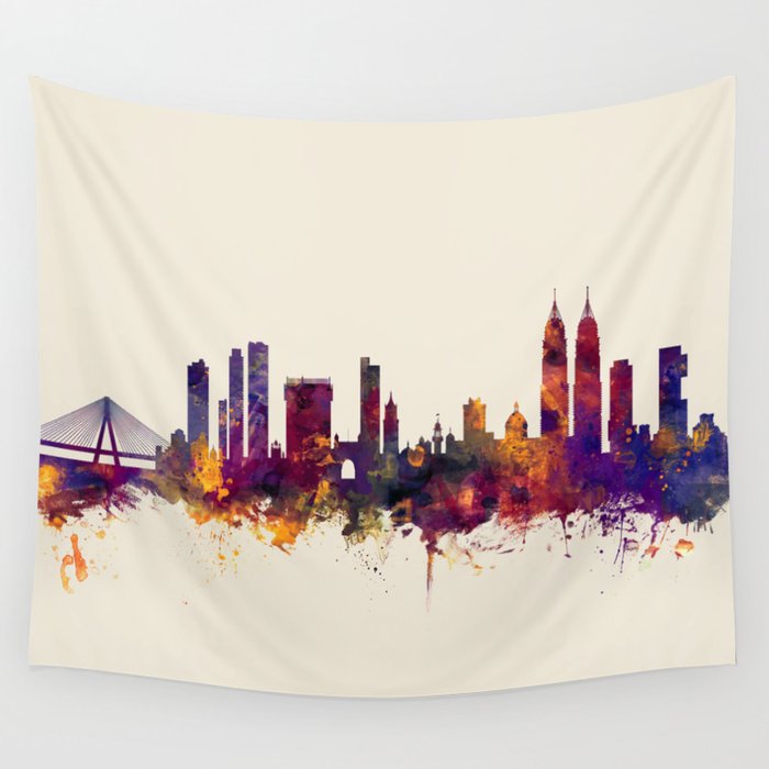 Mumbai Skyline India Bombay Wall Tapestry by artPause - Michael Tompsett  Society6