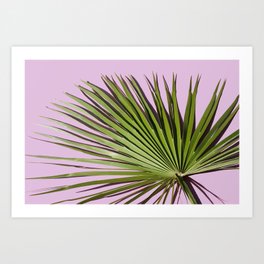 Palm on Lavender Art Print