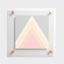 Izza - Bright Geometric Triangle Minimalistic Art Design Floating Acrylic Print