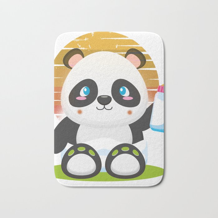 funny panda gift for a couple Bath Mat