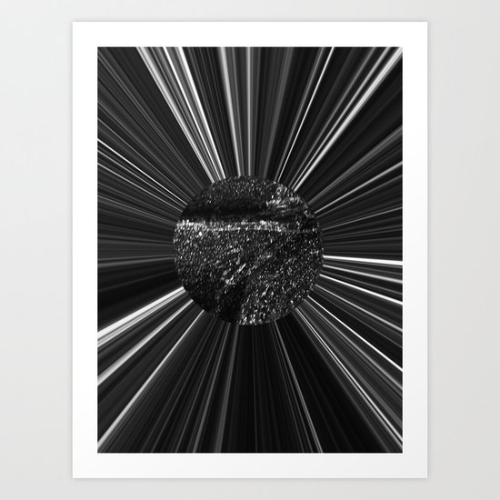 Seven B/W Art Print