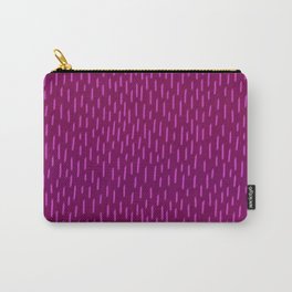 Magenta Dash Carry-All Pouch | Rain, Graphicdesign, Raspberry, Ombre, Strokes, Digital, Line, Pink, Magenta, Dashed 