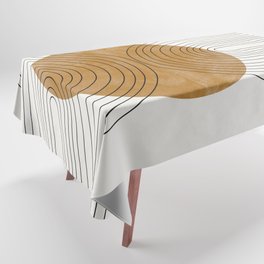 Abstract Flow / Recessed Framed  Tablecloth