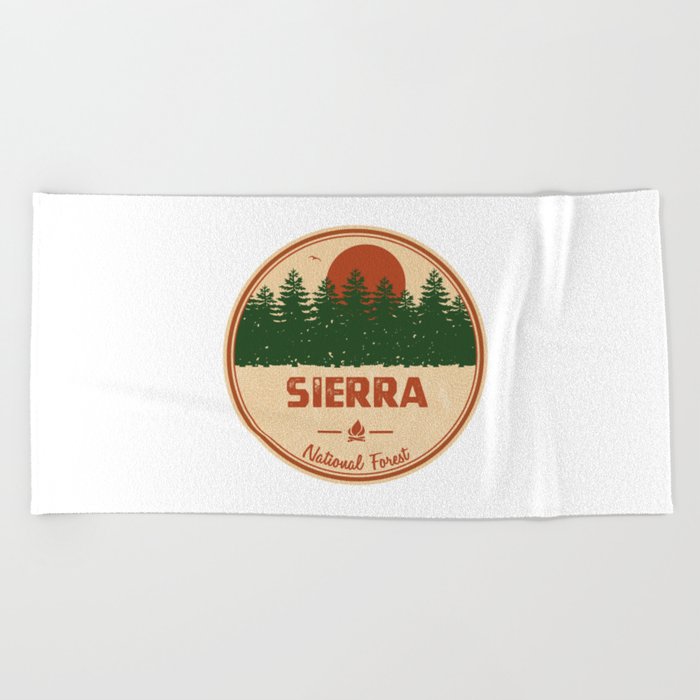 Sierra National Forest Beach Towel