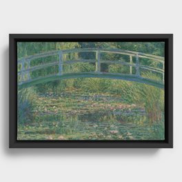 Claude Monet - Bridge over a Pond of Water Lilies 1899 Framed Canvas