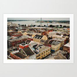 Rooftops in the French Quarter Art Print