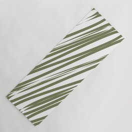 Green stripes background Yoga Mat