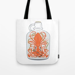 The Kraken in a Bottle Tote Bag
