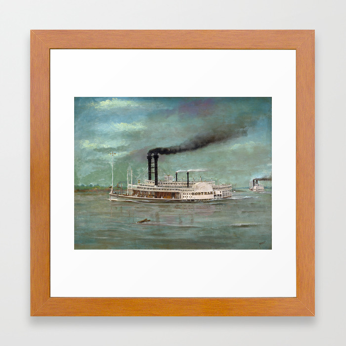 Steamboat Robert E Lee Painting Framed Art Print By