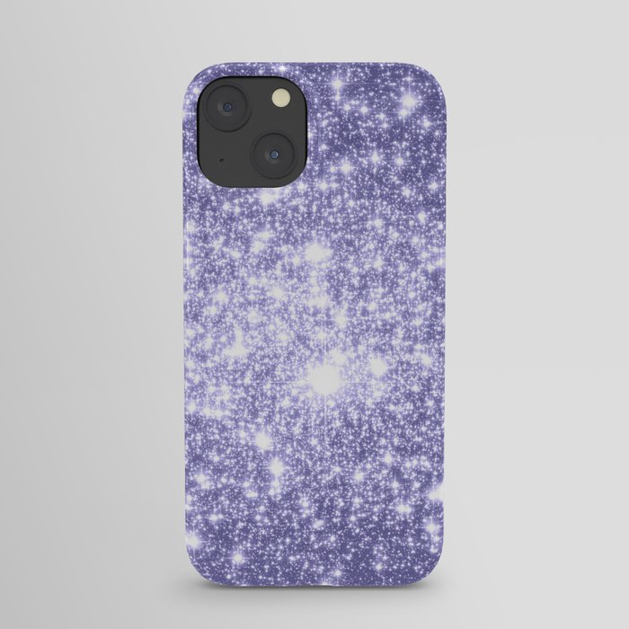 Galaxy Sparkle Dark Lavender iPhone Case