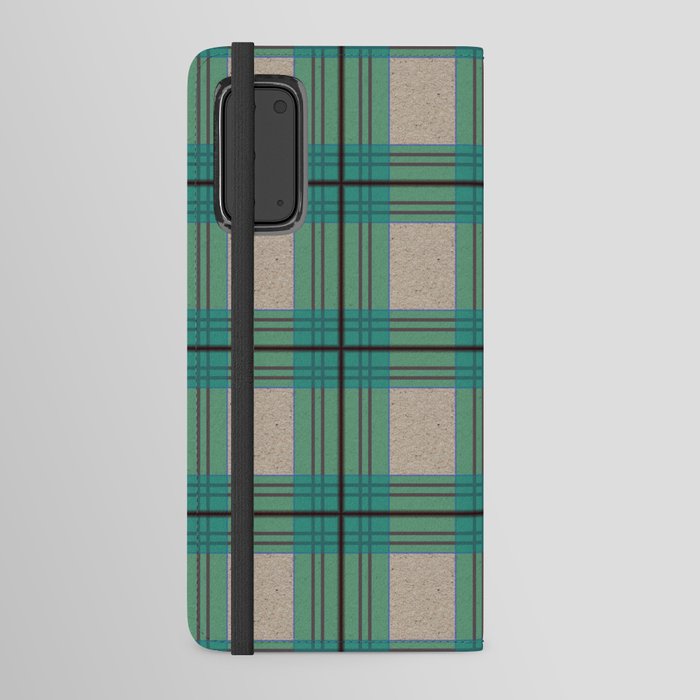 Green & Grey Android Wallet Case