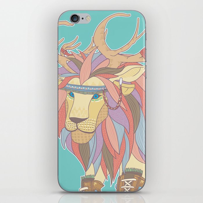 Let's Ride a Lion iPhone Skin