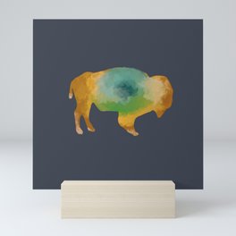 Rainbow Yellowstone Bison Mini Art Print