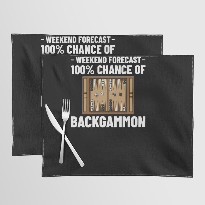 Backgammon Board Game Player Rules Placemat