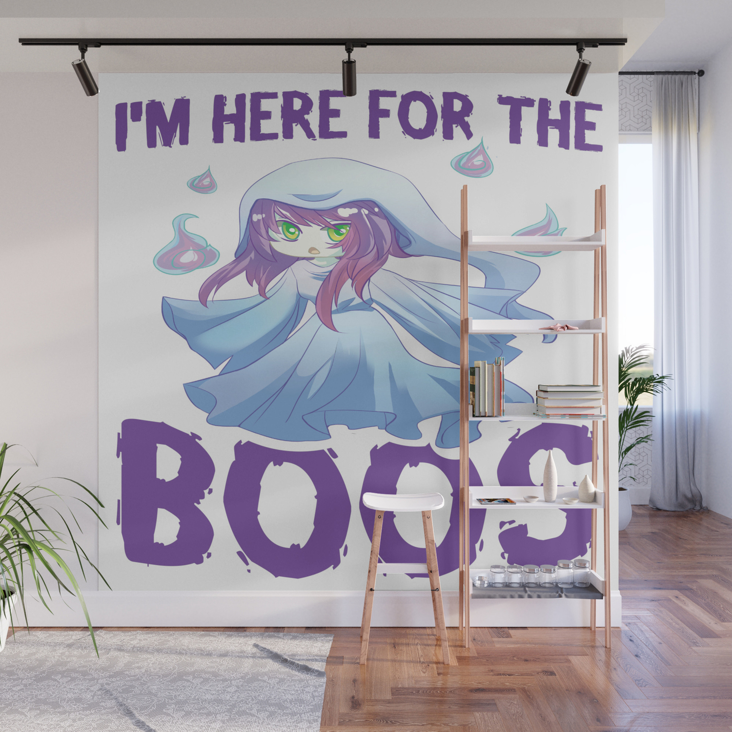Halloween Chibi Anime Manga Otaku Kawaii Mangaka Wall Mural By
