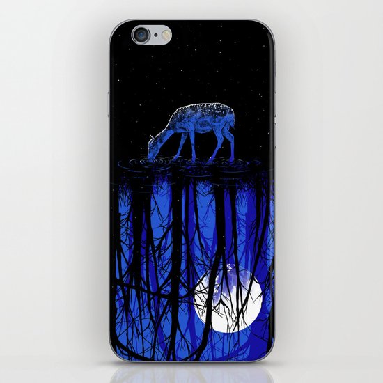deep blue forest iPhone & iPod Skin