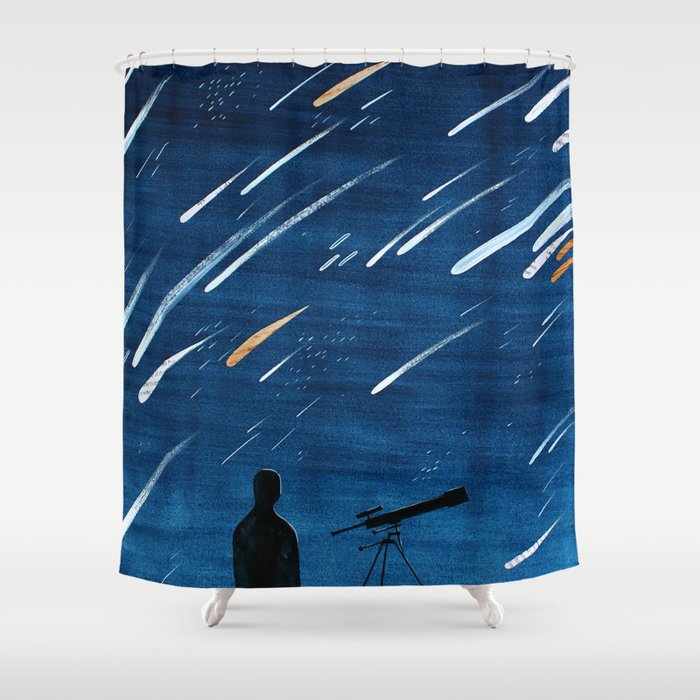 Meteor Shower Shower Curtain by Maggie Chiang Society6