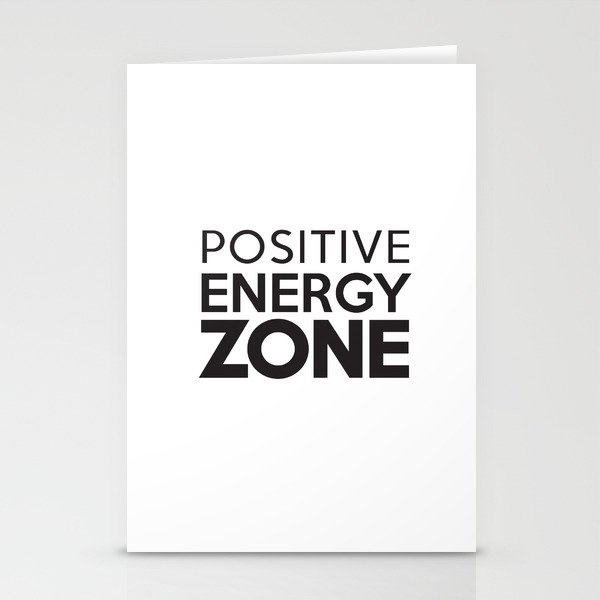 Positive energy Stationery Cards by ronmielshop