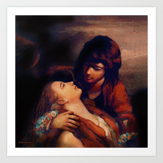 Lovers Art Print