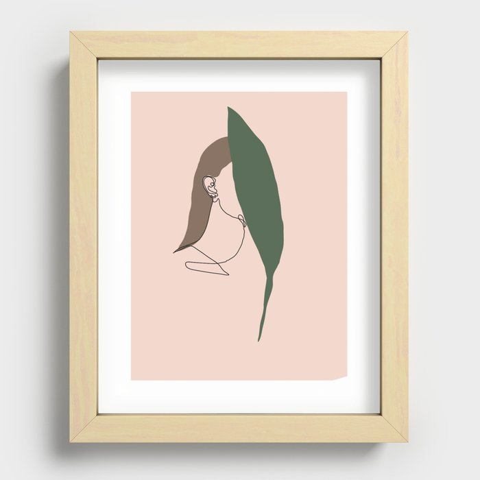 face plants Recessed Framed Print