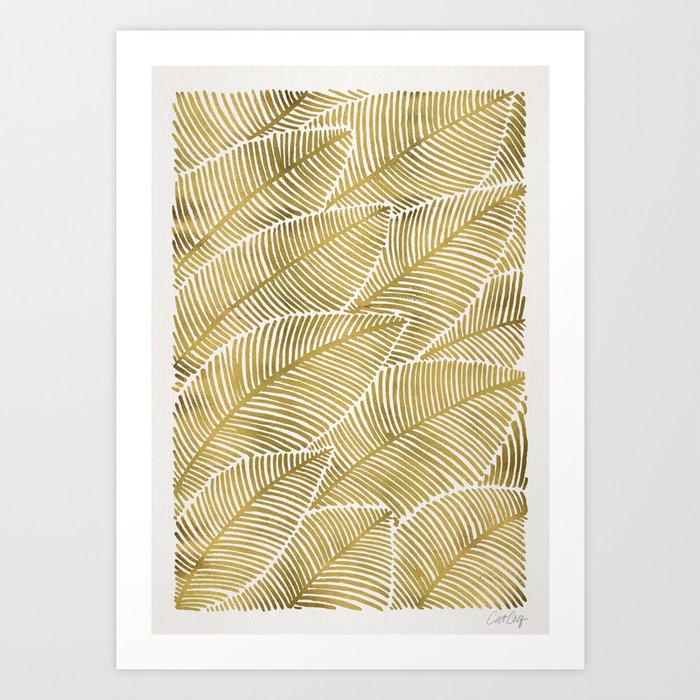 Tropical Gold Art Print