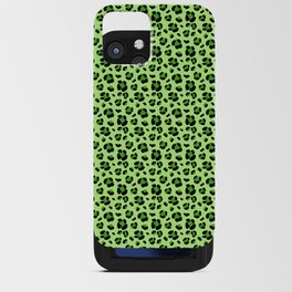 Green Leopard Print 09 iPhone Card Case