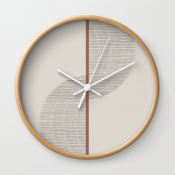 Geometric Composition II Wall Clock