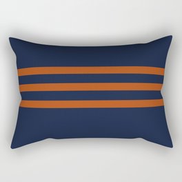 Orange retro horizontals Rectangular Pillow