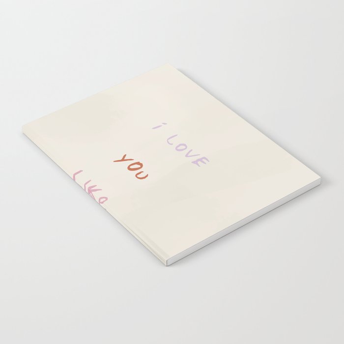 I Love You Like I Love Pizza | Funny Pastel Pizza Quote Notebook
