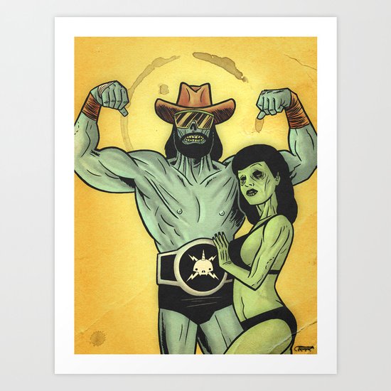 Deadman Savage & Deadie Page Art Print