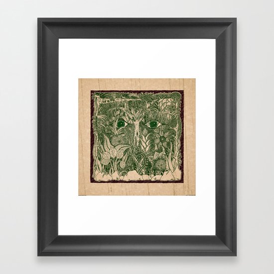 gaia mandala Framed Art Print