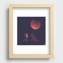 The Moon Recessed Framed Print