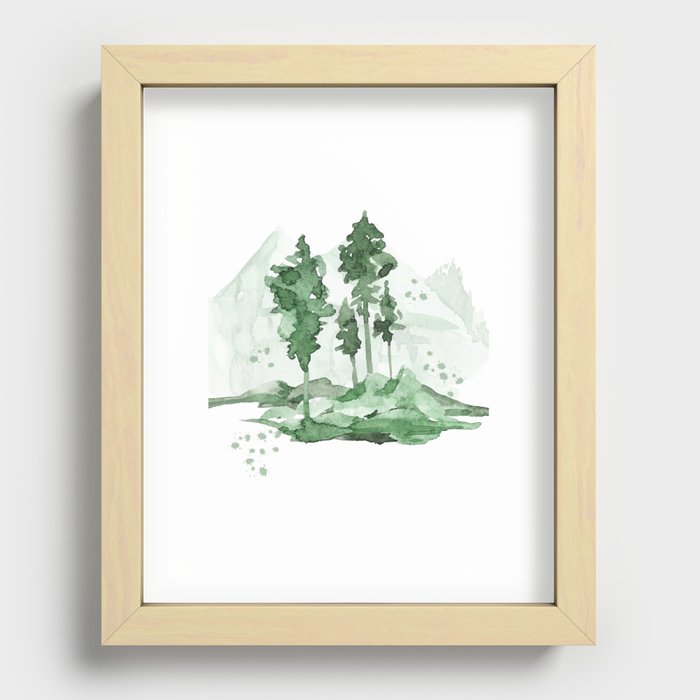Foggy Forest Series 2 Recessed Framed Print