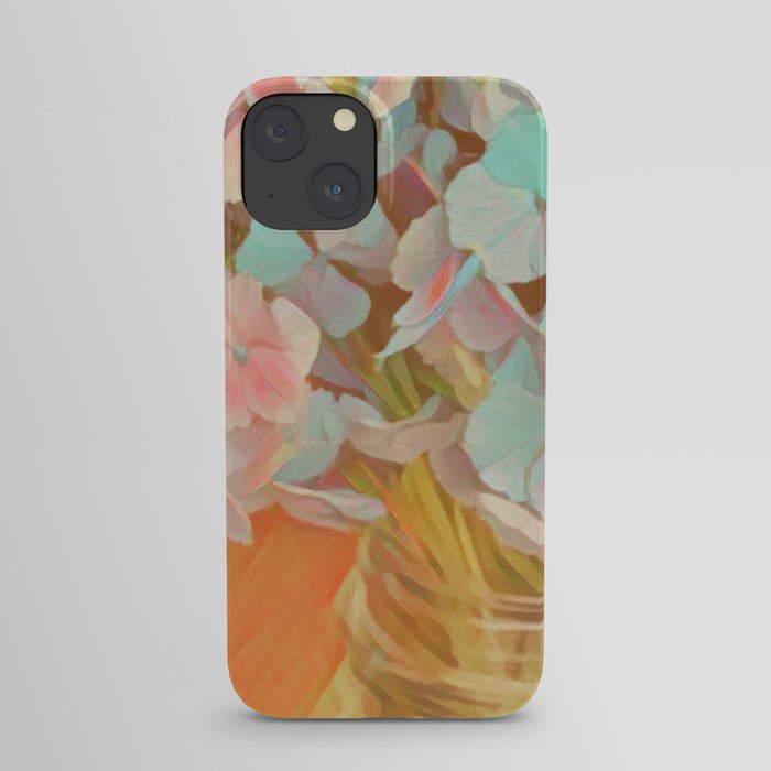 Hydrangeas Bouquet Painting iPhone Case