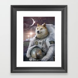 Very Astronaut Framed Art Print