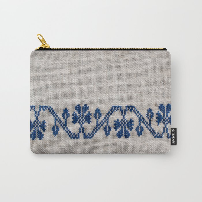 cross-stitch border Carry-All Pouch
