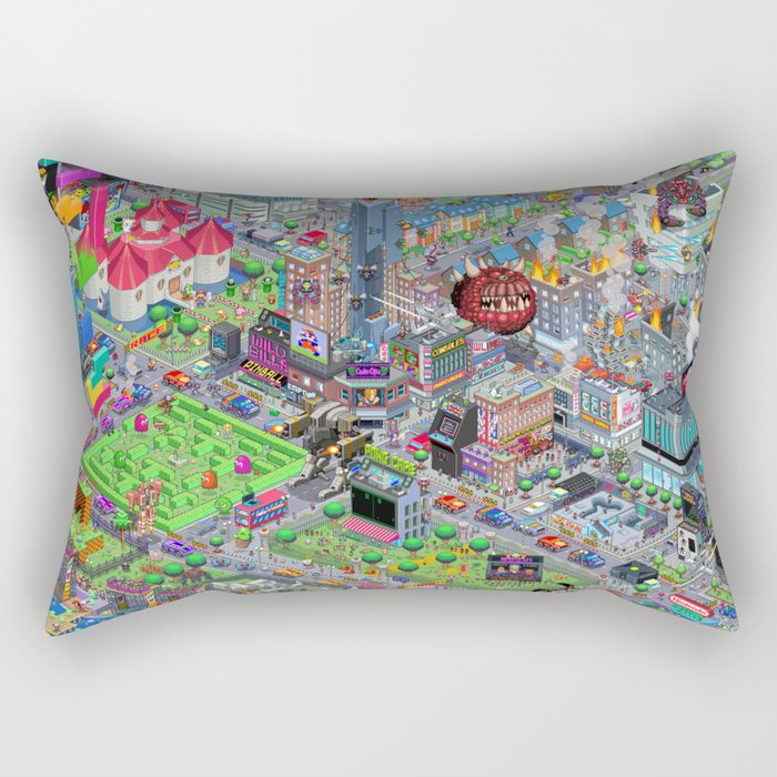 Videogame City V2.0 Rectangular Pillow
