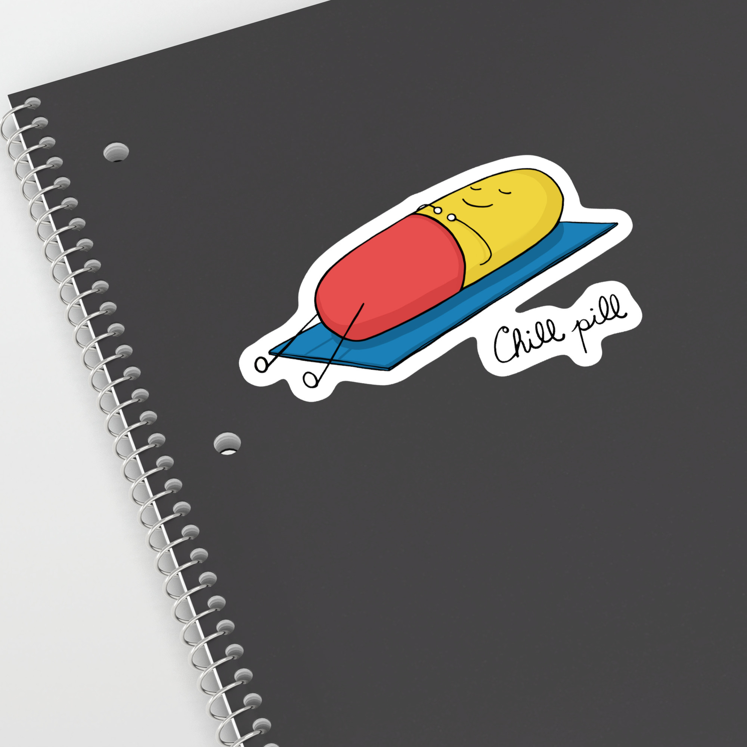 Chill pill Sticker by Odd Owl | Society6