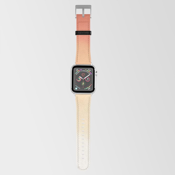 Serene Clouds in Coral Apple Watch Band