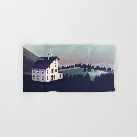 Castle in the Mountains Hand & Bath Towel