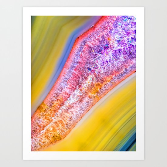 Rainbow crystal Art Print