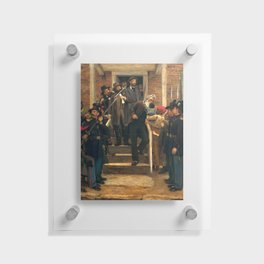 Last Moments of John Brown; Raid on Harpers Ferry Civil War era portrait painting by Thomas Hovenden Floating Acrylic Print