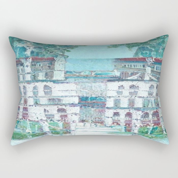 The White Houses On The Hill  Rectangular Pillow