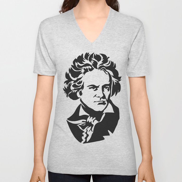 Beethoven V Neck T Shirt