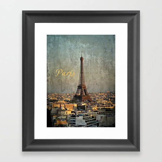 I love Paris Framed Art Print